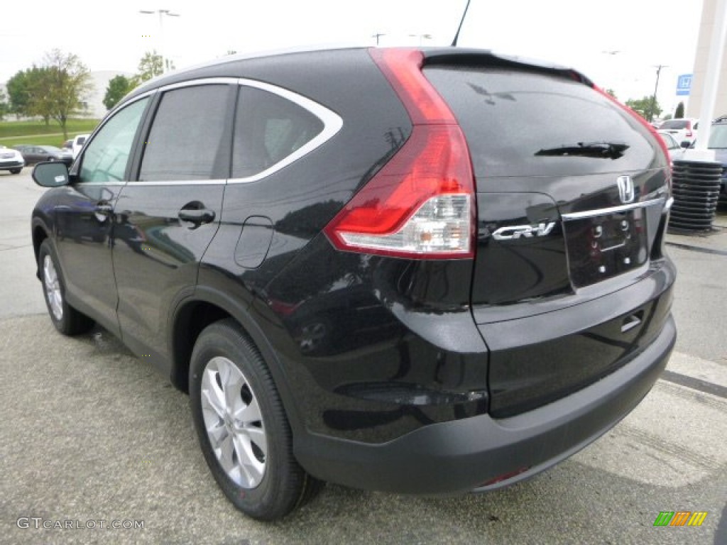 2013 CR-V EX-L AWD - Crystal Black Pearl / Black photo #5
