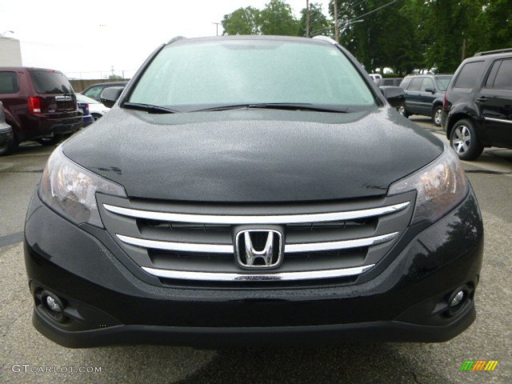 2013 CR-V EX-L AWD - Crystal Black Pearl / Black photo #8