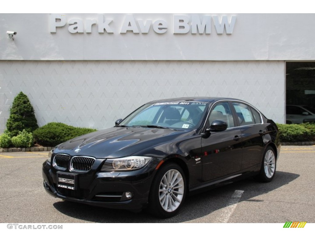 2011 3 Series 335i xDrive Sedan - Black Sapphire Metallic / Black photo #1