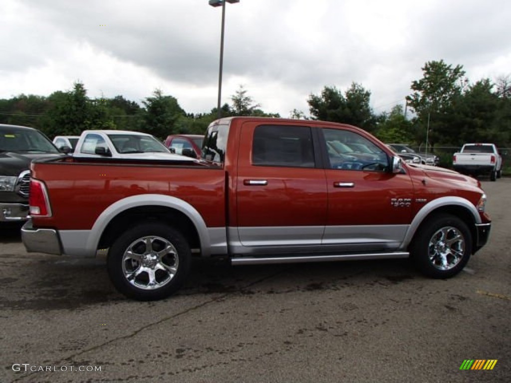 2013 1500 Laramie Crew Cab 4x4 - Copperhead Pearl / Black photo #5