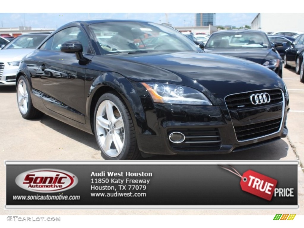 2013 TT 2.0T quattro Coupe - Brilliant Black / Luxor Beige photo #1