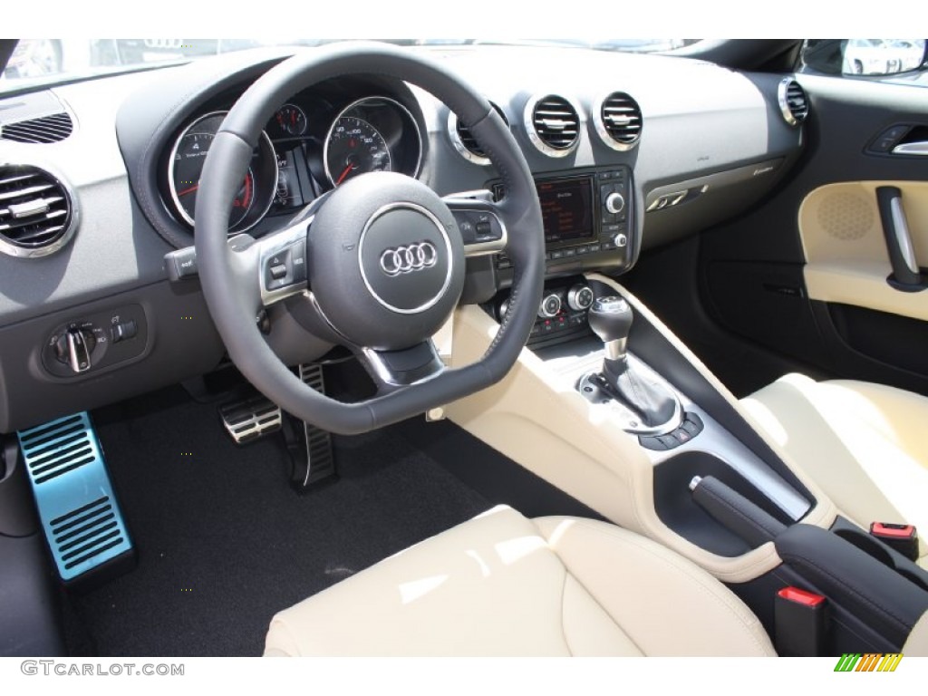 Luxor Beige Interior 2013 Audi TT 2.0T quattro Coupe Photo #82137575
