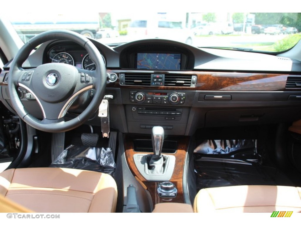 2011 BMW 3 Series 335i xDrive Coupe Saddle Brown Dakota Leather Dashboard Photo #82137757