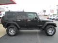 2008 Black Jeep Wrangler Unlimited Rubicon 4x4  photo #8