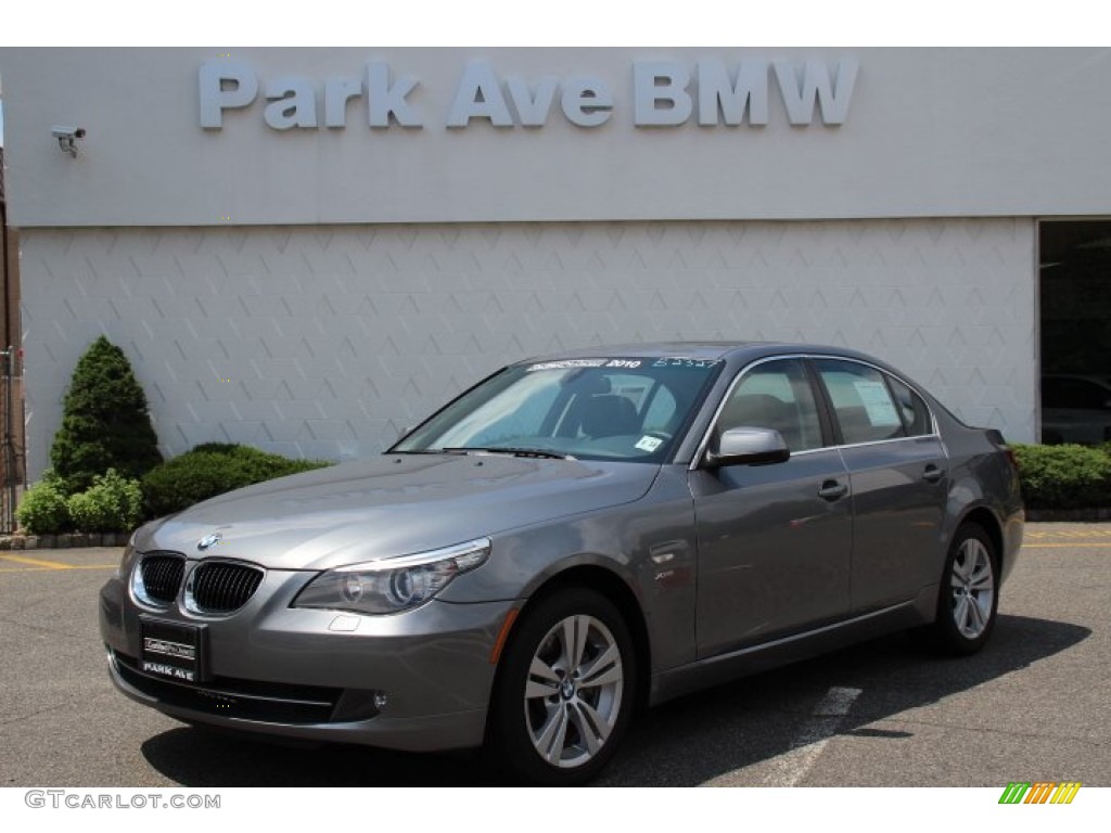 2010 5 Series 528i xDrive Sedan - Space Grey Metallic / Black photo #1