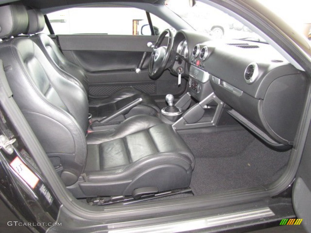 Ebony Black Interior 2001 Audi TT 1.8T Coupe Photo #82138725
