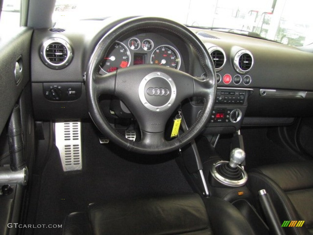2001 Audi TT 1.8T Coupe Ebony Black Dashboard Photo #82138922