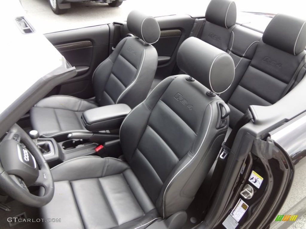 Phantom Black Pearl Effect 2008 Audi RS4 4.2 quattro Convertible Exterior Photo #82139166