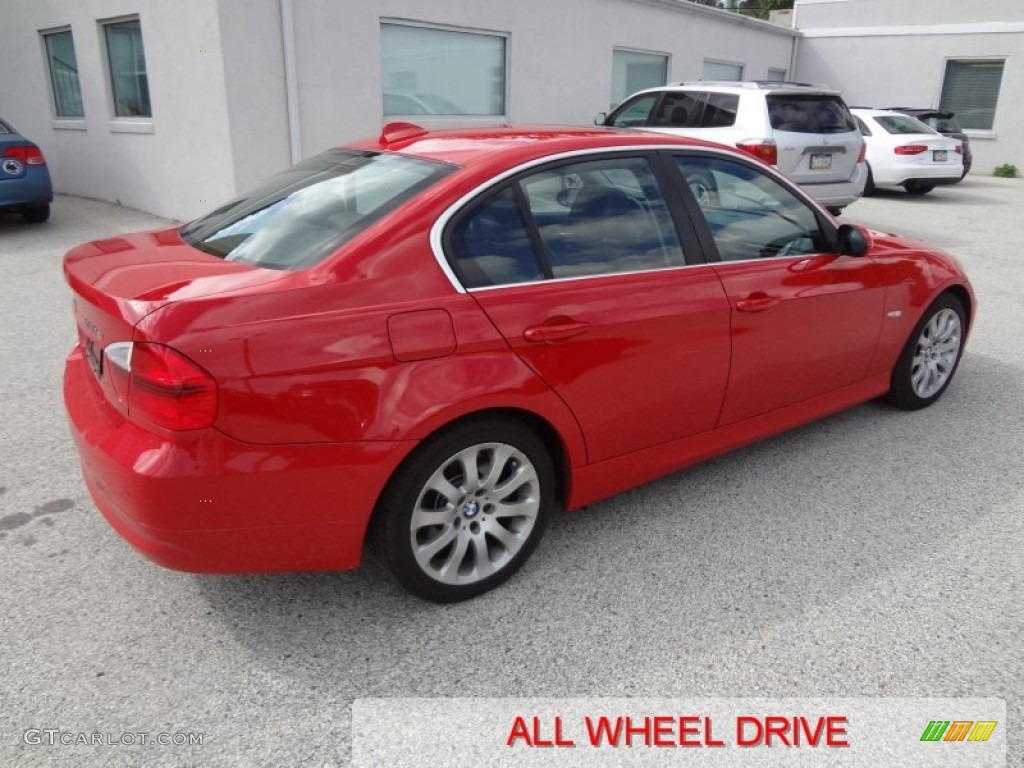 2006 3 Series 330xi Sedan - Electric Red / Black photo #3