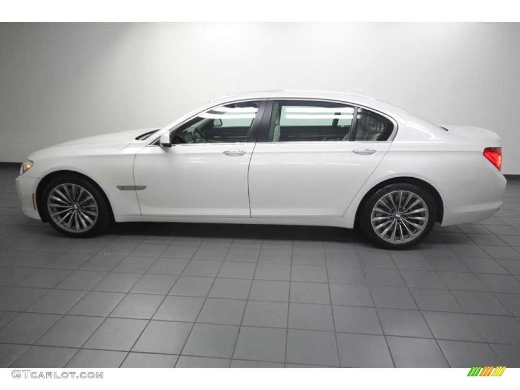2011 7 Series 750Li Sedan - Mineral White Metallic / Oyster/Black photo #2