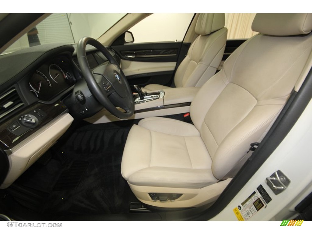 2011 7 Series 750Li Sedan - Mineral White Metallic / Oyster/Black photo #3