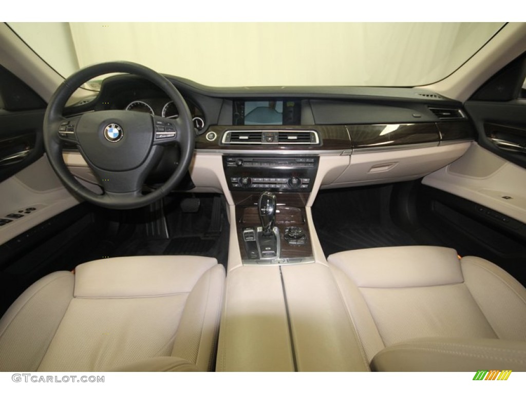 2011 7 Series 750Li Sedan - Mineral White Metallic / Oyster/Black photo #4