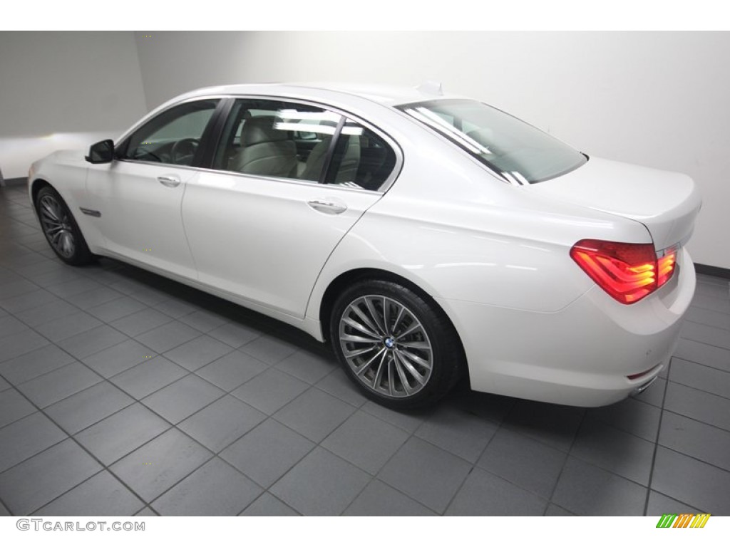 2011 7 Series 750Li Sedan - Mineral White Metallic / Oyster/Black photo #5