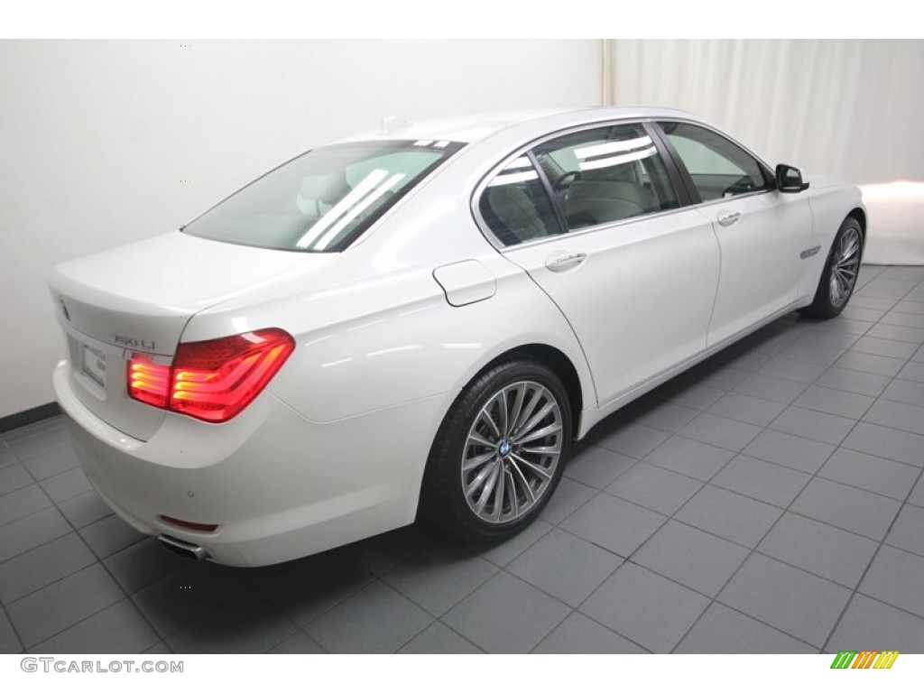 2011 7 Series 750Li Sedan - Mineral White Metallic / Oyster/Black photo #11