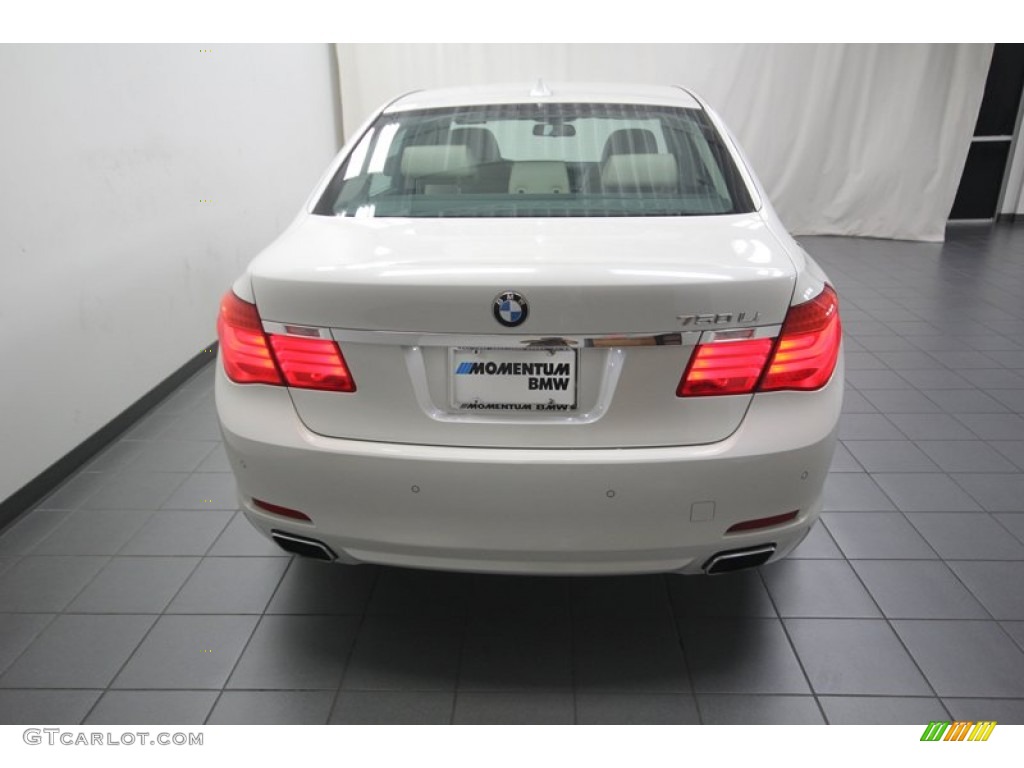 2011 7 Series 750Li Sedan - Mineral White Metallic / Oyster/Black photo #12