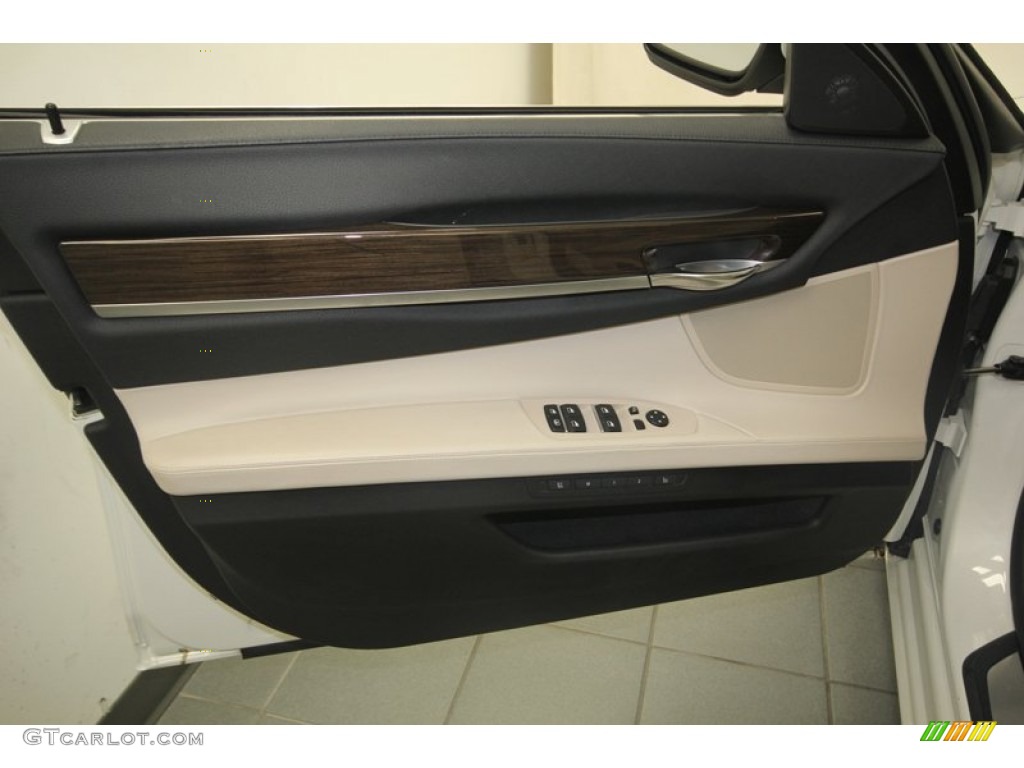 2011 7 Series 750Li Sedan - Mineral White Metallic / Oyster/Black photo #15