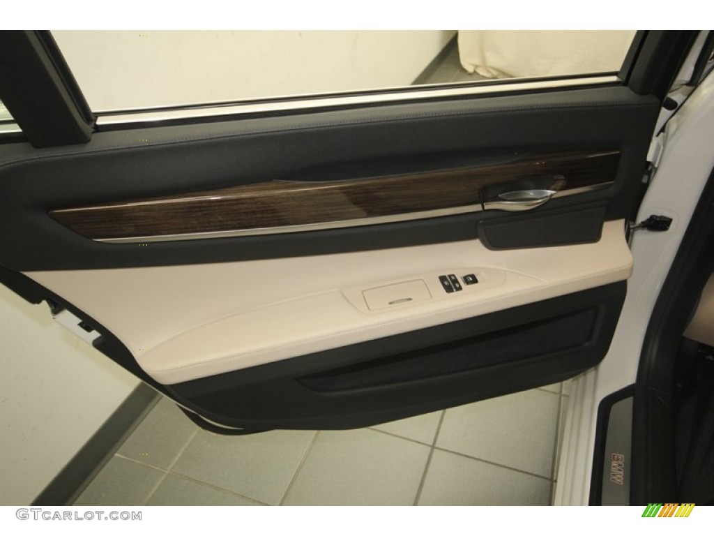 2011 7 Series 750Li Sedan - Mineral White Metallic / Oyster/Black photo #32