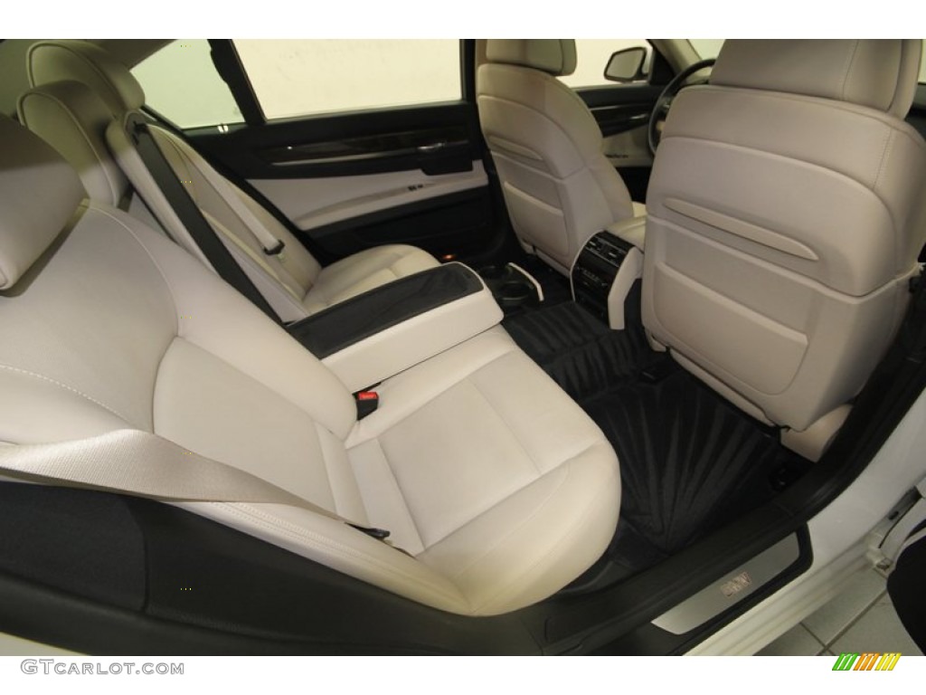 2011 7 Series 750Li Sedan - Mineral White Metallic / Oyster/Black photo #40