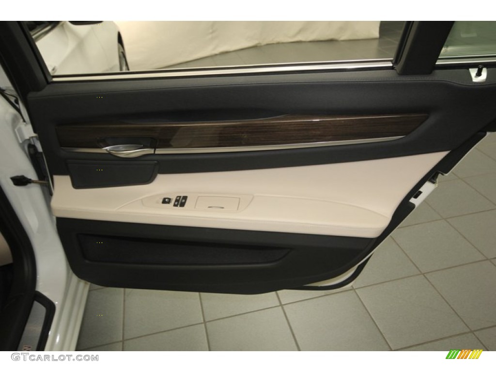 2011 7 Series 750Li Sedan - Mineral White Metallic / Oyster/Black photo #41