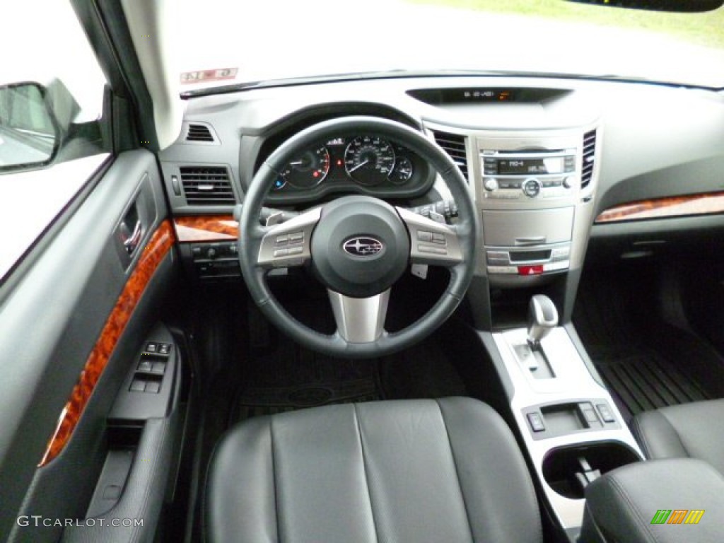 2011 Subaru Outback 3.6R Limited Wagon Off Black Dashboard Photo #82141714
