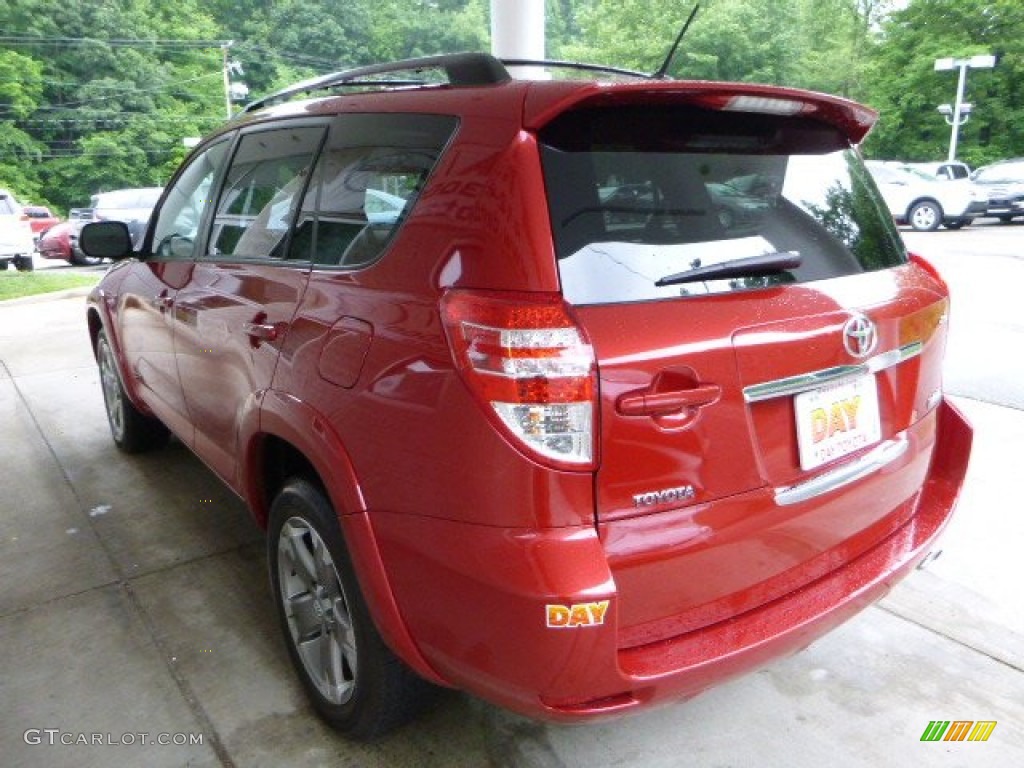 2010 RAV4 Sport V6 4WD - Barcelona Red Metallic / Ash Gray photo #4