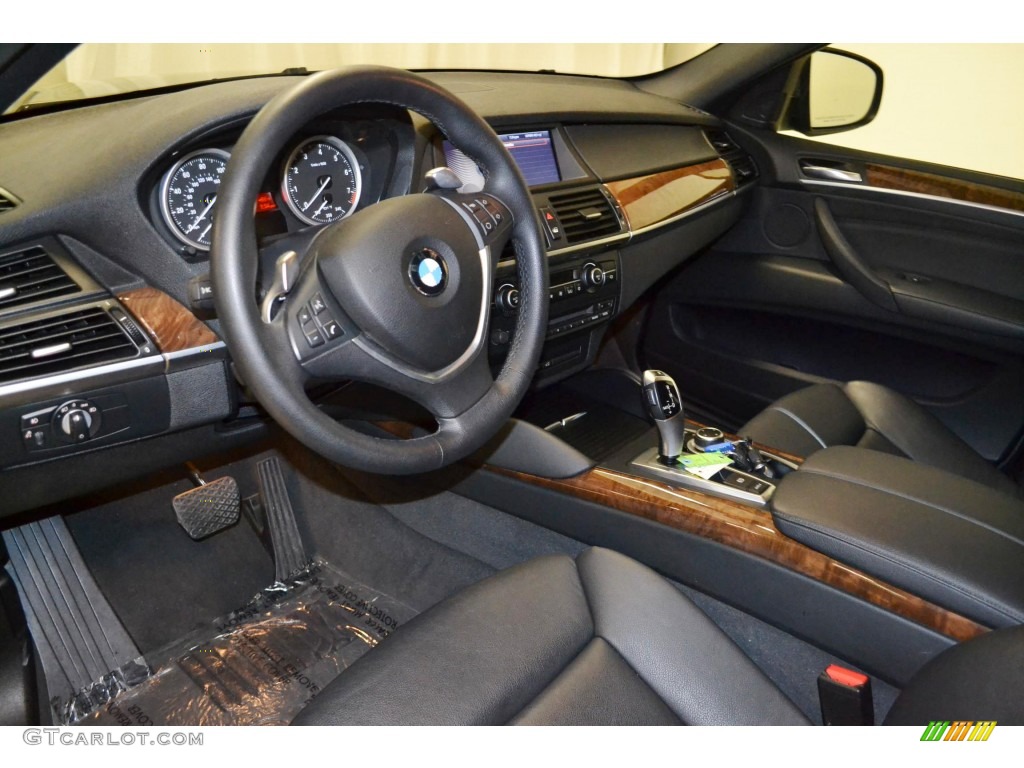 Black Interior 2011 BMW X6 xDrive35i Photo #82143926