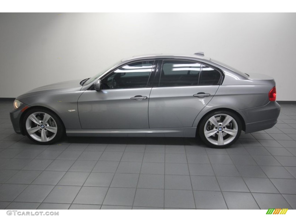 2009 3 Series 335i Sedan - Space Grey Metallic / Black photo #2