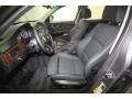 2009 BMW 3 Series Black Interior Front Seat Photo