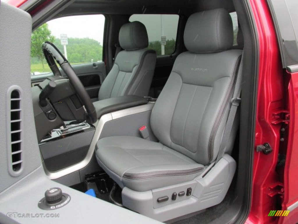 2012 Ford F150 Platinum SuperCrew 4x4 Front Seat Photo #82144633
