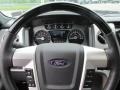 Platinum Steel Gray/Black Leather Steering Wheel Photo for 2012 Ford F150 #82144714
