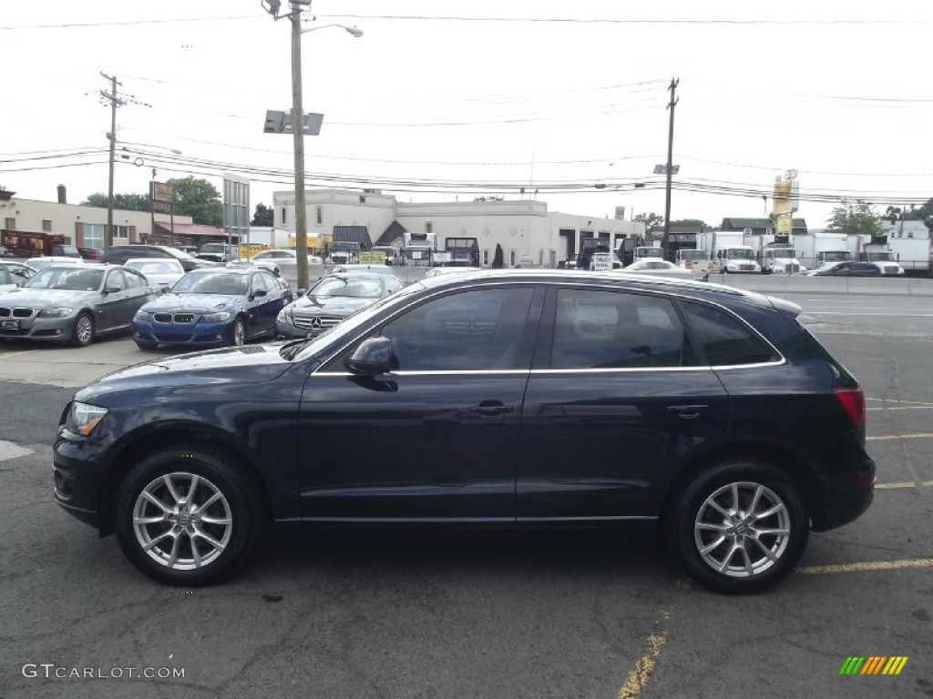 2009 Q5 3.2 Premium quattro - Deep Sea Blue Pearl Effect / Light Gray photo #7