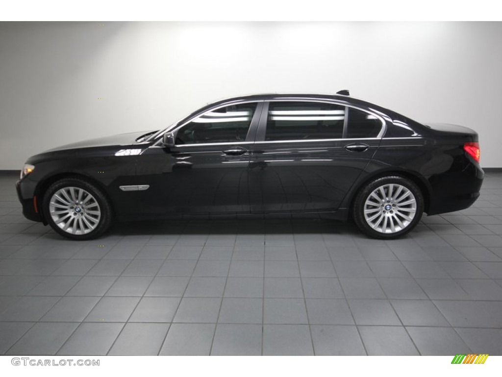 2012 7 Series 750Li xDrive Sedan - Black Sapphire Metallic / Black photo #2