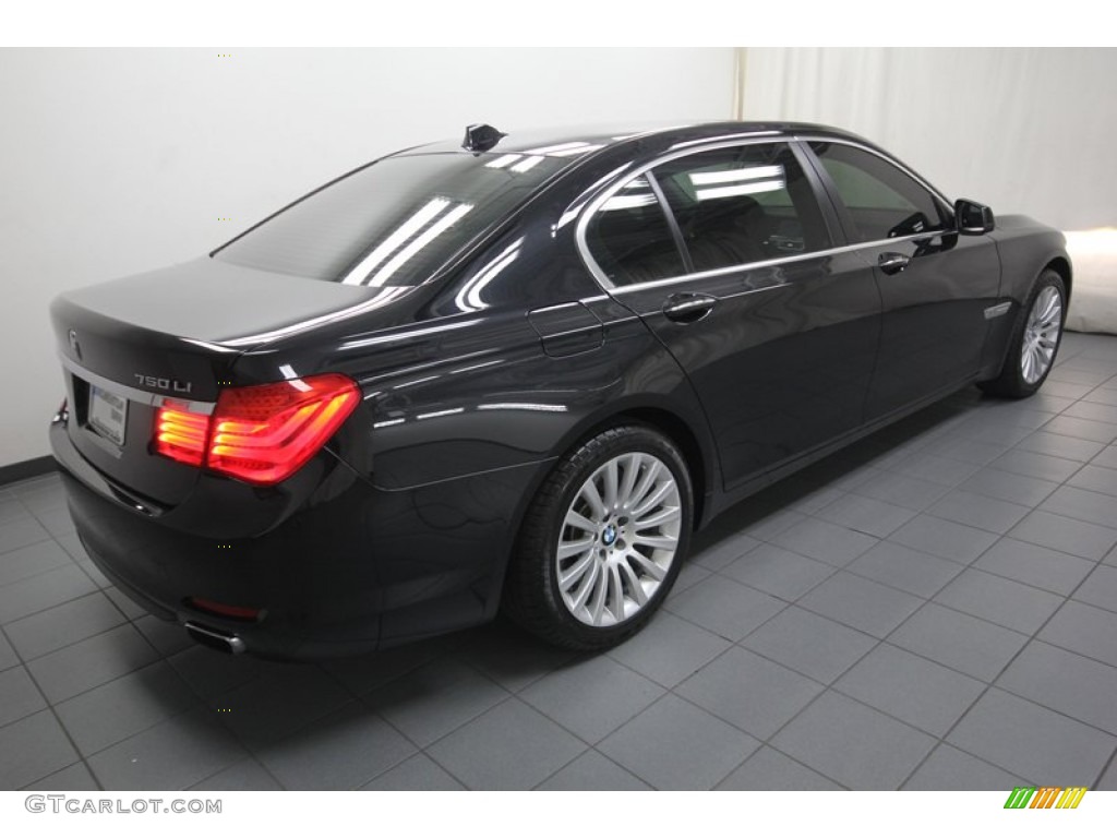 2012 7 Series 750Li xDrive Sedan - Black Sapphire Metallic / Black photo #11