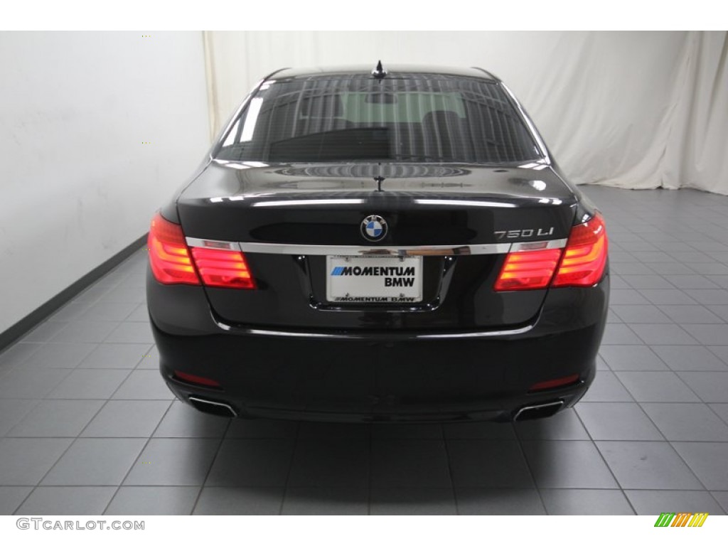 2012 7 Series 750Li xDrive Sedan - Black Sapphire Metallic / Black photo #12
