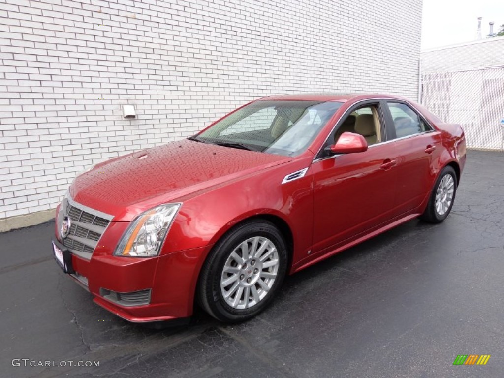 Crystal Red Tintcoat 2010 Cadillac CTS 4 3.0 AWD Sedan Exterior Photo #82146436