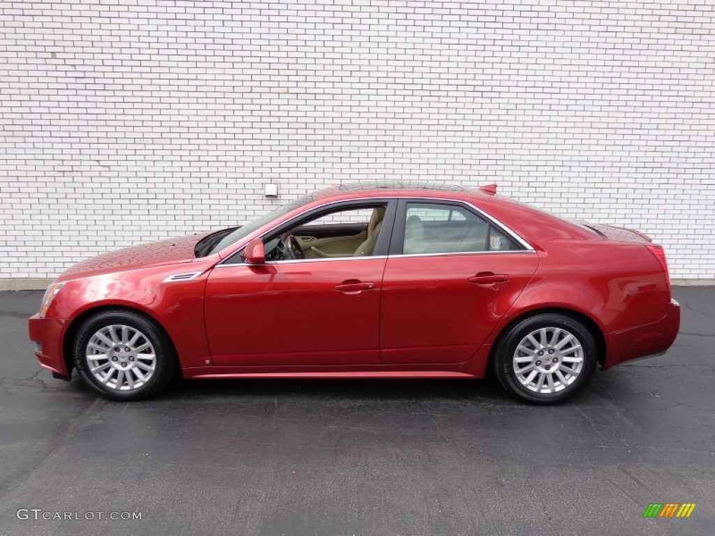 Crystal Red Tintcoat 2010 Cadillac CTS 4 3.0 AWD Sedan Exterior Photo #82146460