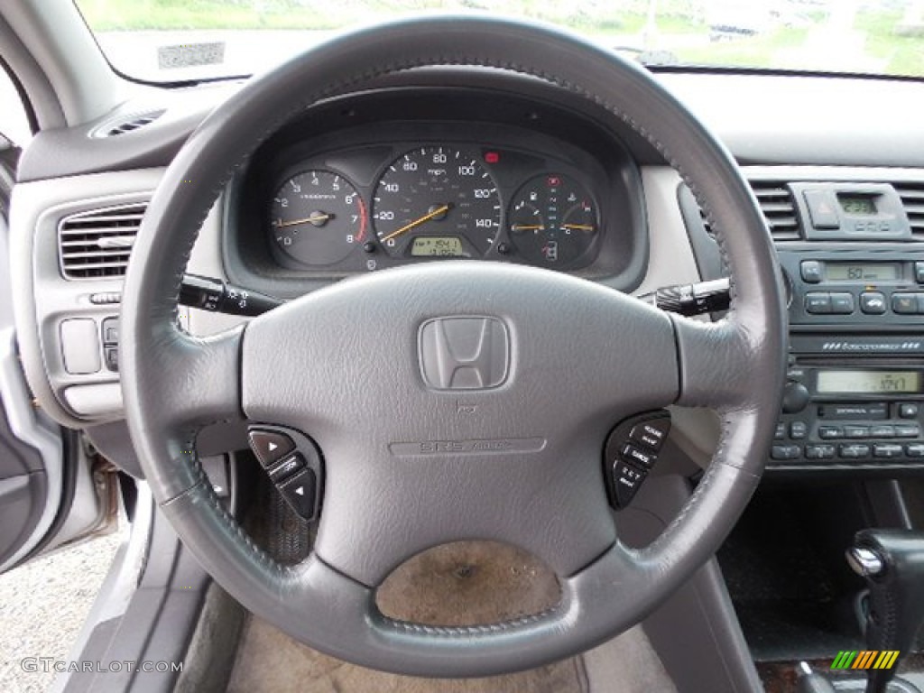 2002 Honda Accord EX V6 Sedan Quartz Gray Steering Wheel Photo #82146589 | GTCarLot.com