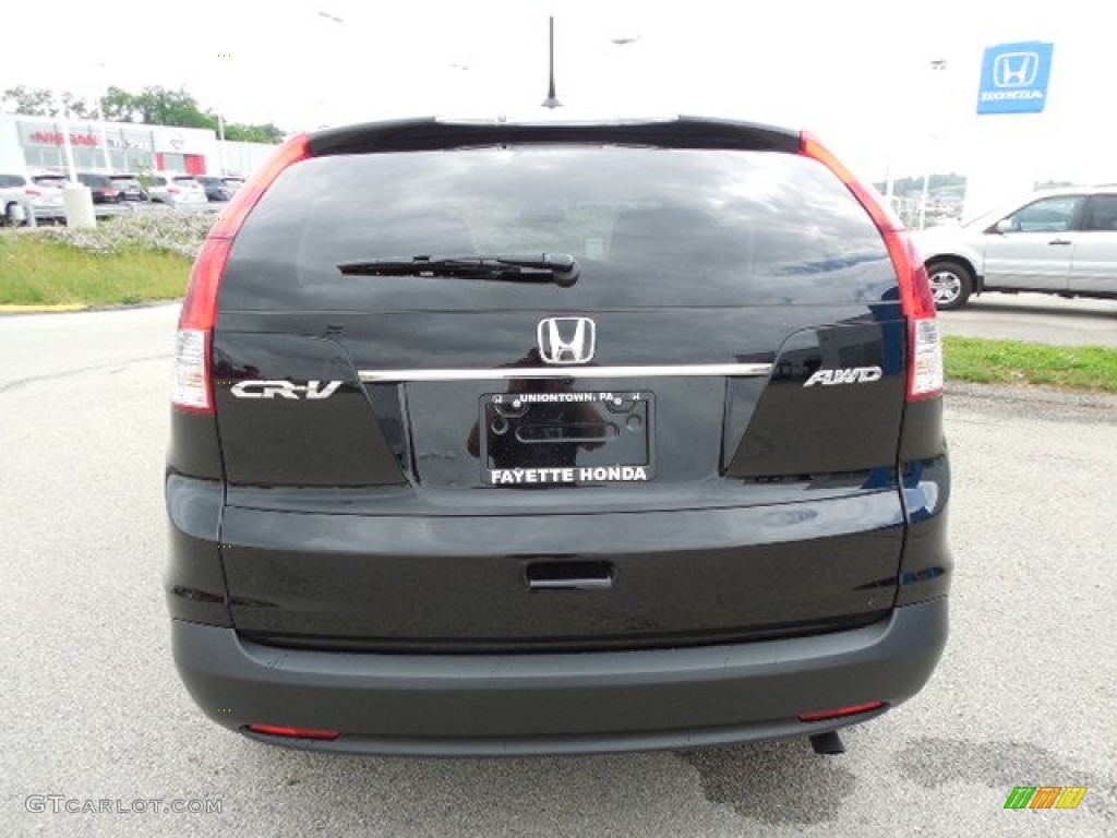 2013 CR-V EX-L AWD - Crystal Black Pearl / Black photo #3