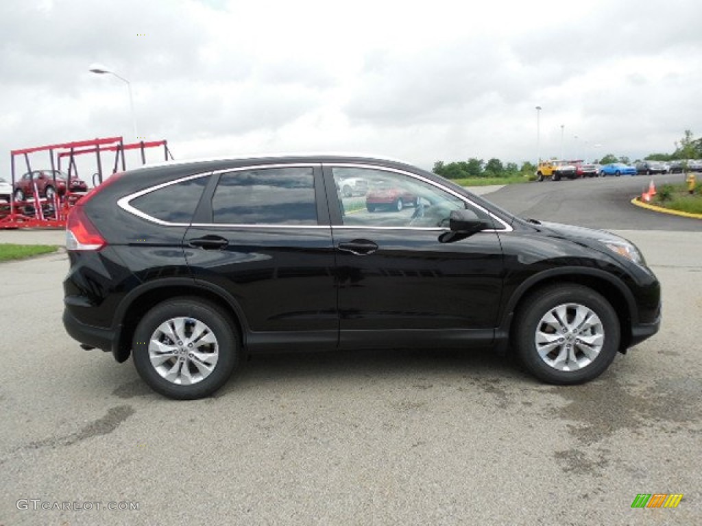 2013 CR-V EX-L AWD - Crystal Black Pearl / Black photo #4