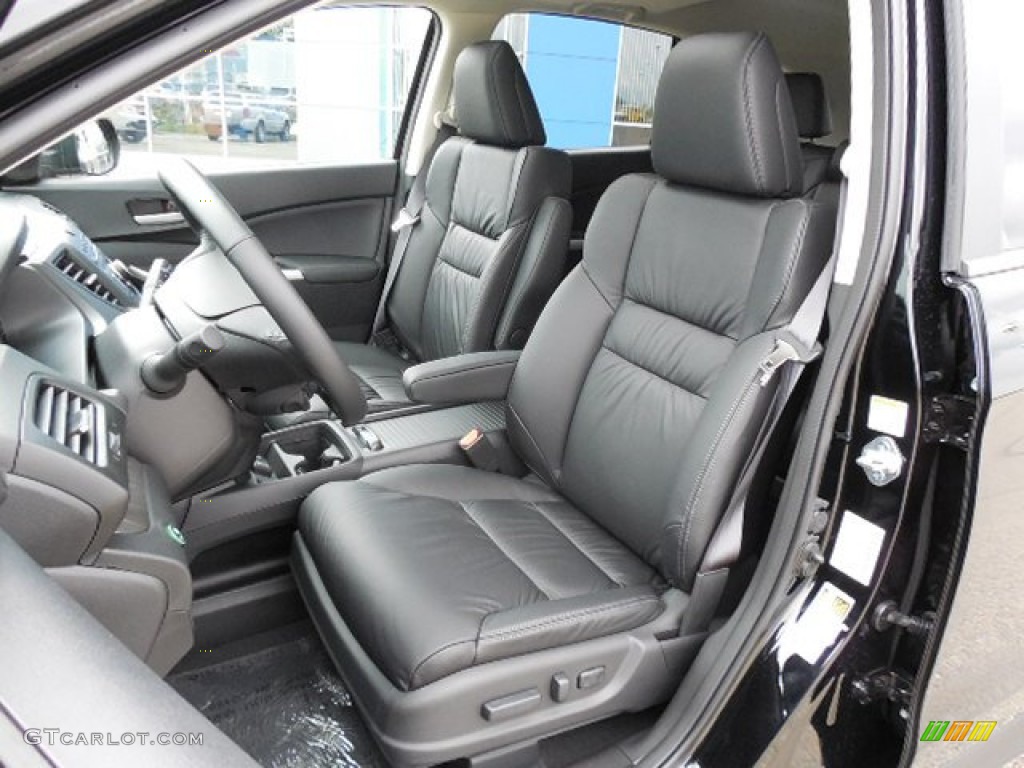 Black Interior 2013 Honda CR-V EX-L AWD Photo #82147839