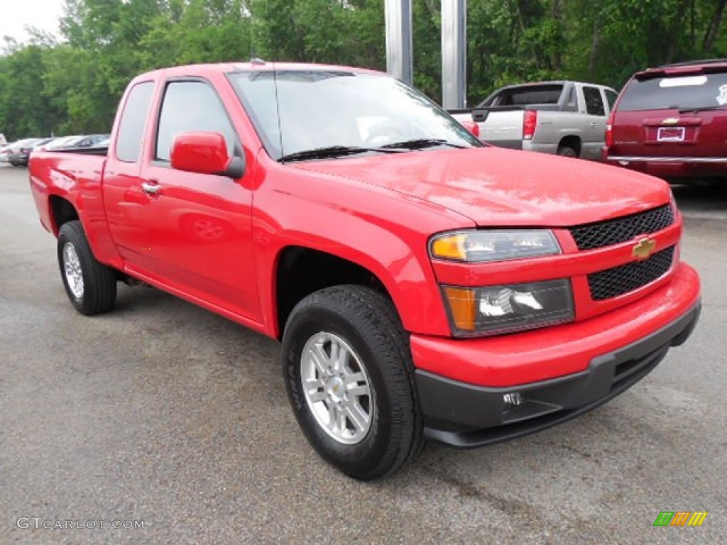 Victory Red 2011 Chevrolet Colorado LT Extended Cab 4x4 Exterior Photo #82148741