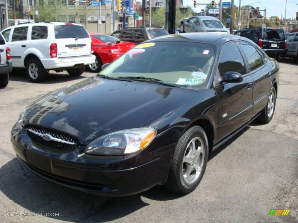 2003 Taurus SEL - Black / Medium Parchment photo #5