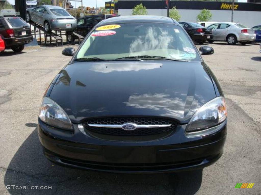 2003 Taurus SEL - Black / Medium Parchment photo #6