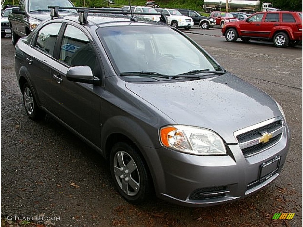 Medium Gray 2009 Chevrolet Aveo LT Sedan Exterior Photo #82149086