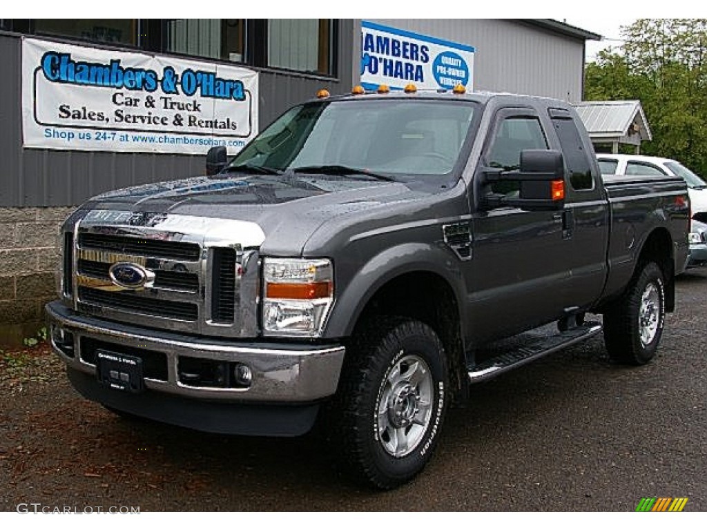 2010 F350 Super Duty XLT SuperCab 4x4 - Sterling Grey Metallic / Medium Stone photo #1