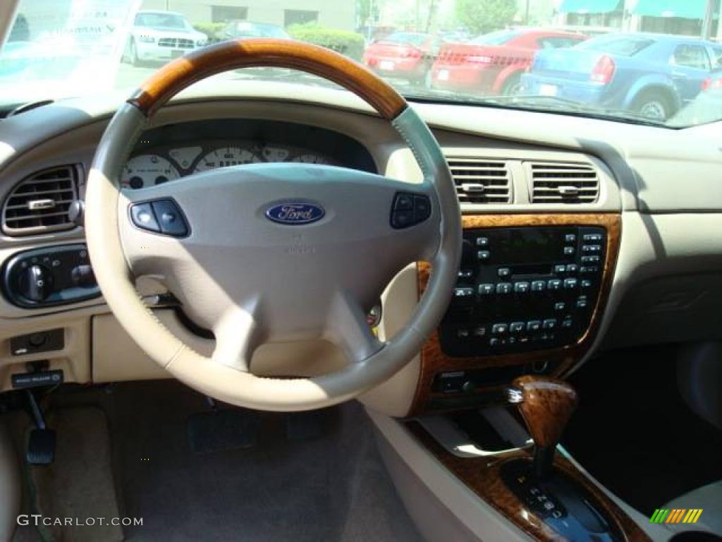2003 Taurus SEL - Black / Medium Parchment photo #10