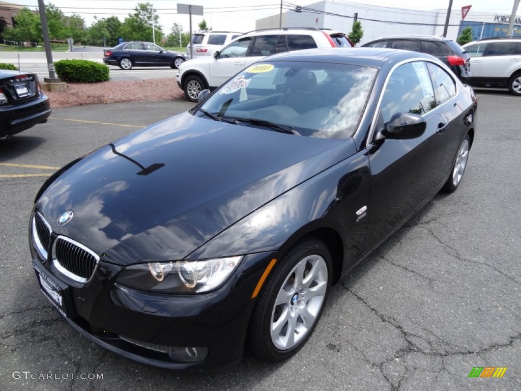 2010 3 Series 335i xDrive Coupe - Black Sapphire Metallic / Black photo #8