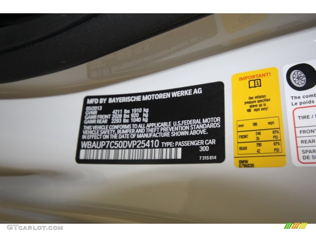 2013 1 Series 128i Coupe - Alpine White / Black photo #9