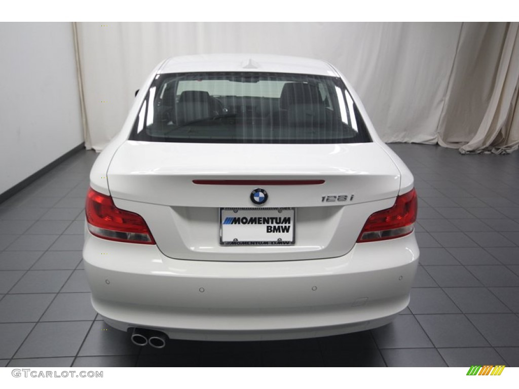 2013 1 Series 128i Coupe - Alpine White / Black photo #10