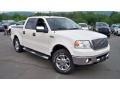 2007 White Sand Tri-Coat Ford F150 Lariat SuperCrew 4x4  photo #3